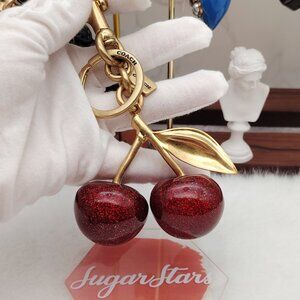 COACH Cherry Bag Charm Keychain